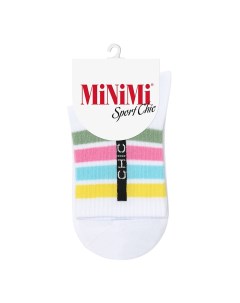 Носки женские MINI SPORT CHIC полосы Bianco 39 41 Minimi