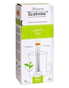 Чай зеленый в металл стике 15шт уп 736 Teatone