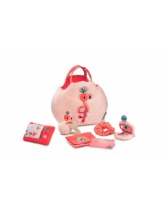 Мягкая игрушка Фламинго и аксессуары в сумочке Lilliputiens
