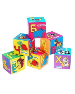 Развивающая игрушка Мягкие кубики Учим алфавит Iq-zabiaka