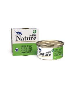Nature влажный корм для кошек с куриным филе волокна в желе в консервах 85 г Prime
