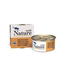 Nature влажный корм для кошек с тунцом и сурими кусочки в желе в консервах 85 г Prime