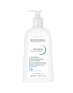 Atoderm Очищающий гель для сухой кожи тела на каждый день для всей семьи 500 мл Bioderma