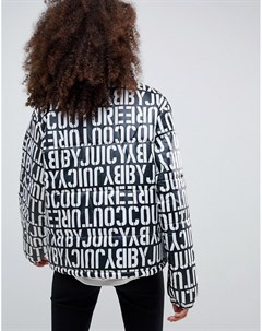 Дутая куртка с логотипом и короткой молнией Juicy By Juicy couture