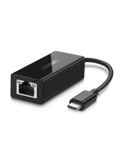 Сетевая карта US236 USB Type C 3 1 Gen1 to 10 100 1000Mbps Ethernet Adapter Black 50307 Ugreen