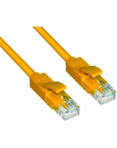 Greenconnect Патч корд прямой 3 0m UTP кат 6 желтый 24 AWG литой GCR LNC602 3 0m ethernet high speed Green connection