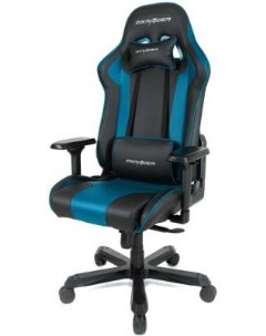 Кресло для геймеров King чёрный синий Dxracer