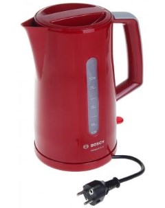 Чайник TWK 3A014 2400 Вт красный 1 7 л пластик Bosch