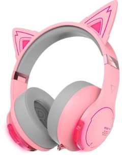 Наушники с микрофоном G5BT Cat розовый серый мониторные BT оголовье Edifier