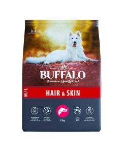 Корм для собак Hair Skin Care для средних и крупных пород лосось сух 2кг Mr.buffalo