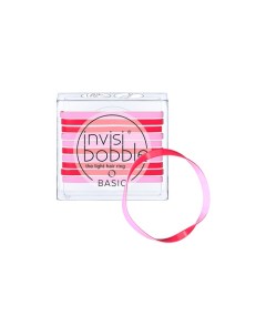 Резинка для волос BASIC Jelly Twist красно розовый Basic Invisibobble