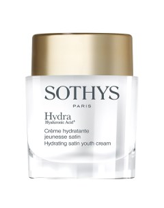 Легкий увлажняющий омолаживающий крем Hydrating satin youth cream 50 мл Hydra Hyaluronic Acid 4 Sothys paris