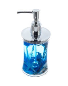 Дозатор для жидкого мыла Блюз пластик 250 мл хром 106001 Deiphinium