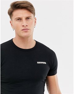 Черная футболка Roberto cavalli