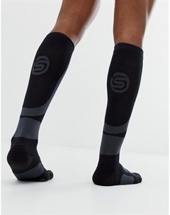 Черные компрессионные носки Running Peformance Skins