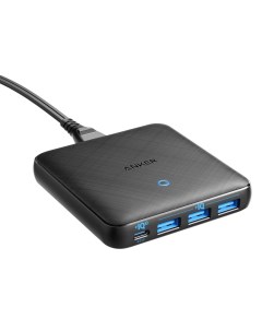 Зарядное устройство PowerPort Atom III Slim A2045 USB C USB A чёрный Anker