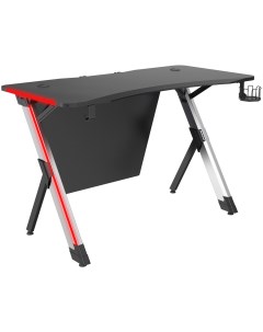 Компьютерный стол CS GTX AL CARBON RED серебристо чёрный Cactus
