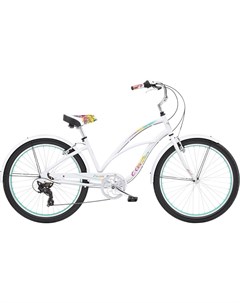 Велосипед Cruiser Lux 7D Flowers 24 белый Electra