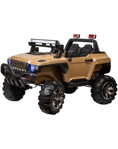 Детский электромобиль Jeep Big QLS 618 песочный Toyland