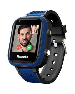 Детские смарт часы Aimoto Pro Indigo 4G чёрный 9500102 Кнопка жизни