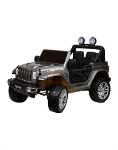 Детский электромобиль Jeep Rubicon YEP5016 серый Toyland