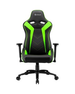Компьютерное кресло Elbrus 3 черно зеленый Sharkoon