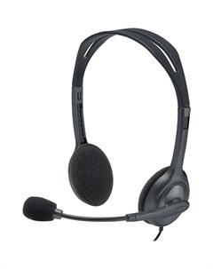 Компьютерная гарнитура Stereo Headset H111 серый 981 000593 Logitech