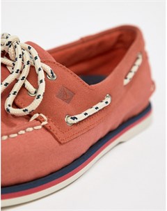 Красные мокасины Sperry