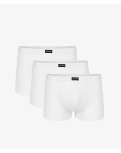 Мужские трусы шорты набор из 3 шт хлопок белые Basic Atlantic