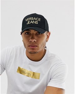 Бейсболка с золотистым логотипом Versace jeans