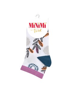 Носки женские MINI TREND Листья Bianco Jeans 39 41 Minimi