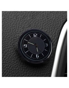 Часы автомобильные внутрисалонные диаметр 4 5 см черный циферблат Nnb