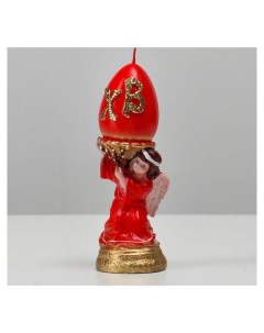 Свеча фигурная Пасхальный ангел красный 5 5х16 2 см 175 гр Nnb