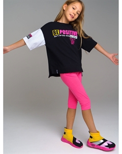 Фуфайка трикотажная для девочек (футболка) Playtoday tween