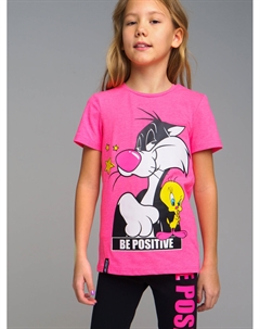 Фуфайка трикотажная для девочек (футболка) Playtoday tween