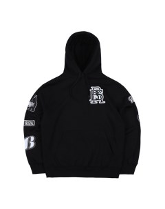 Толстовка с капюшоном Bs Multi Logo Hoodie Black 2023 Bsrabbit