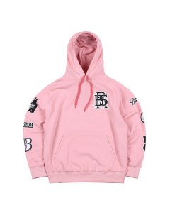 Толстовка с капюшоном Bs Multi Logo Hoodie Pink 2023 Bsrabbit