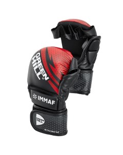 Перчатки MMA MMAF approved MMI 602 черно красный Green hill