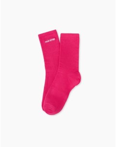 Розовые женские носки с вышивкой Gloria jeans