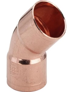 Уголок двухраструбный пайка 10 мм 45 для медных труб медь Viega