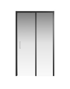 Душевая дверь в нишу Nota 122 WTW 120 C B 6 стекло прозрачное профиль черный Creto