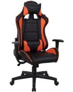 Кресло для геймеров GT Racer GM 100 черный оранжевый Brabix