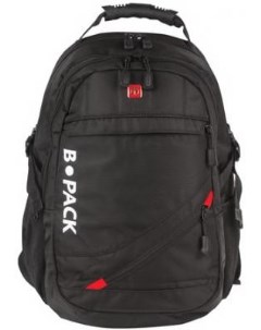 Рюкзак S 01 БИ ПАК универсальный с отделением для ноутбука влагостойкий черный 47х32х20 см 226947 B-pack