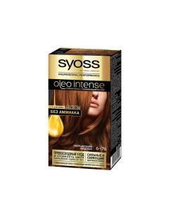 Краска oleo intense стойкая для волос 6 76 Мерцающий медный 50мл Syoss
