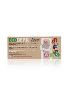 Восковые полоски EcoDepil для депиляции тела 16шт Daen