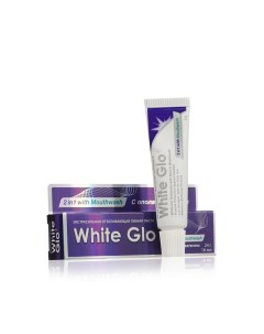 Отбеливающая зубная паста 2 в 1 с ополаскивателем 24г White glo