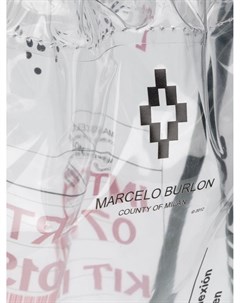 Marcelo burlon county of milan рюкзак с надписью один размер белый Marcelo burlon county of milan