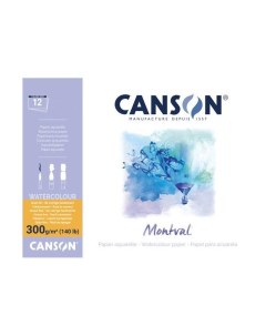 Альбом склейка для акварели Montval Fin 24x32 см 12 л 300 г Canson