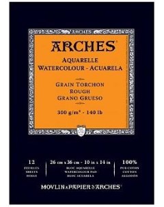 Альбом склейка для акварели Torchon 23 31 см 12 л 300 г Arches