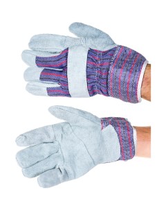 Комбинированные спилковые перчатки Doka